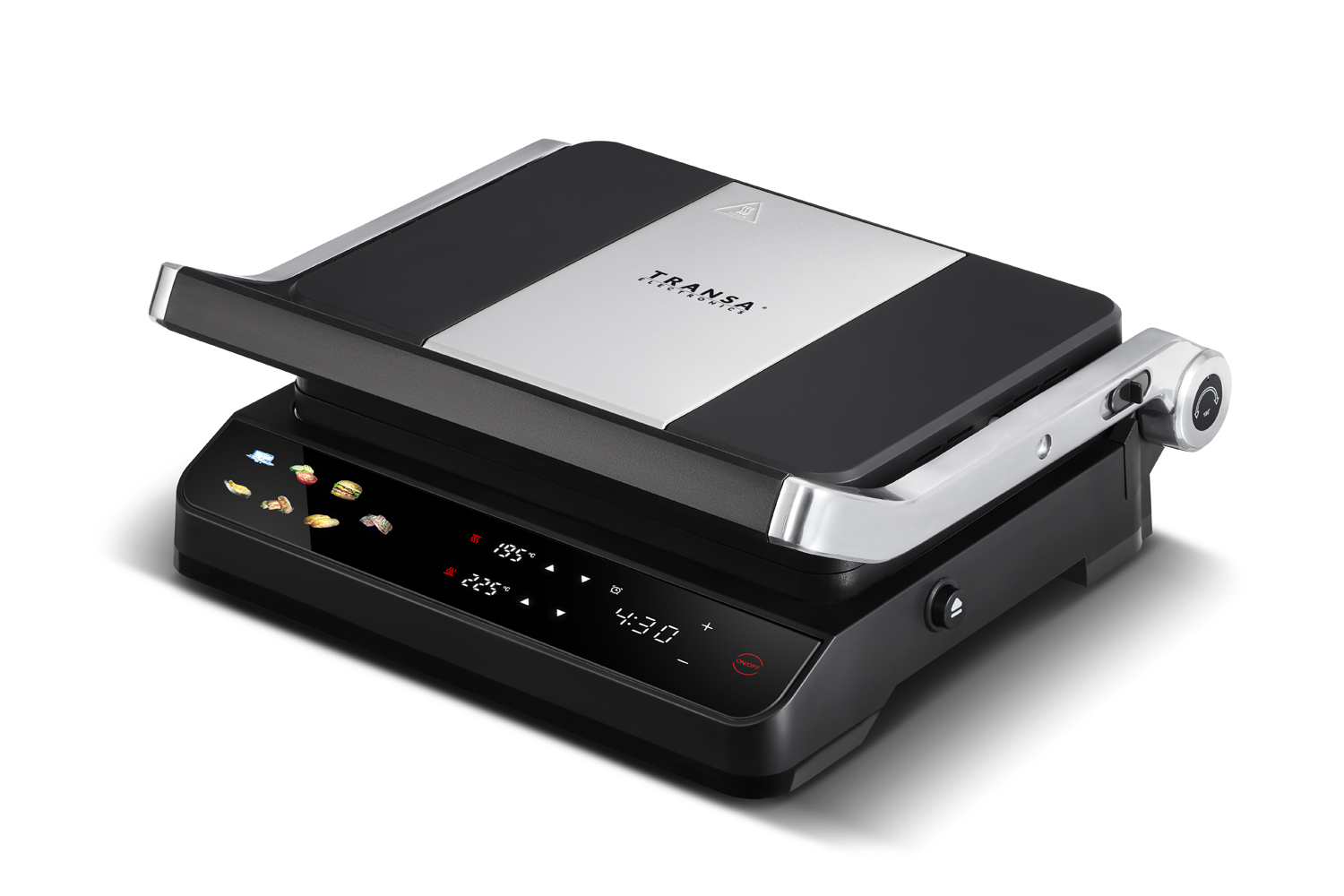 Grill elektryczny DualPlate Pro 2200W Transa Electronics z rozkładaniem 180